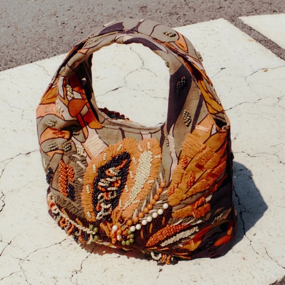 ❗️BUY NOW❗️THE ITEM WILL BE REMOVED SOON❗️ZARA MULTICOLOR BEADED BAG - Picture 5 of 7